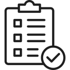 Checklist icon with checkmark