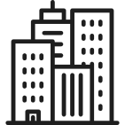 Skyscraper line art drawing