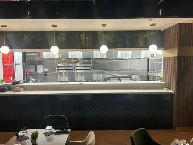 View of Kitchen from Restaurant